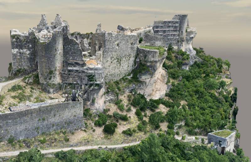 Forteresse de Penne en Aveyron, photographie 3D