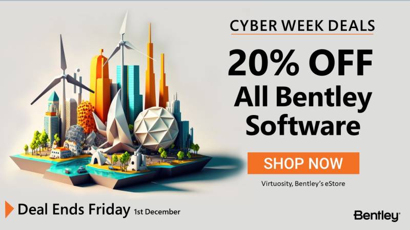 Cyber week 2023 Bentley Systems réduction 20% 
